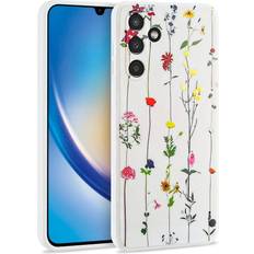 Tech-Protect Samsung Galaxy A34 (5G) Fleksibelt Plastik Cover Garden White