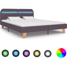 Beige Sengerammer vidaXL Bed Frame with Sängram