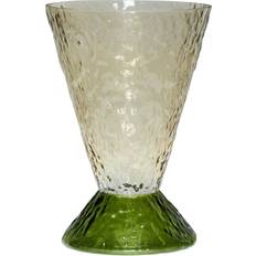Hübsch Abyss Mørkegrøn/Brun Vase