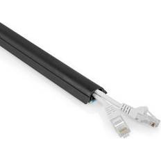 Kabel organizer Nedis Kabel Management Kanal 1 stk. Maksimal tykkelse på kabel: 12 mm PVC Sort