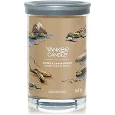 Yankee Candle Amber & Sandalwood Tumbler 9.9cm x 14.9cm Scented Candle