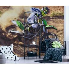 Walltastic Papiers peints Walltastic Papier peint moto-cross avec pilote qui dérape 305x244 cm