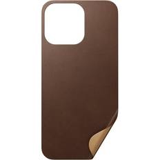 Nomad Leather Skin Rustic Brown Cover per iPhone 13 Pro