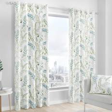 Green Curtains & Accessories Fusion Fernworthy Leaf 229x229cm
