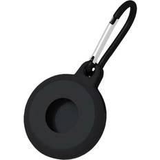 AirTag Silikone Etui Shock-Proof m. Karabinhage Sort