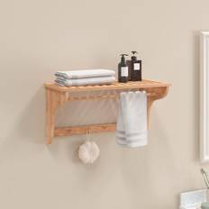 Wood Towel Rails vidaXL Towel Rack 60 x 30 x 35 cm Solid Wood Walnut