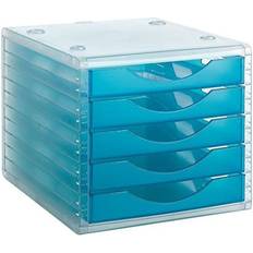 Archivotec Serie 4000 5 Cassetti Din A4 Azzurro 34 x 27 x 26 cm