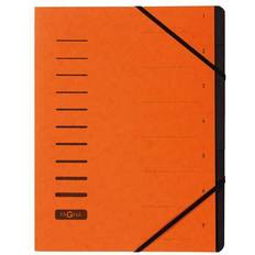 Dokumentmappe 7 Dele for A4 med Faneblade Orange