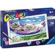 Ravensburger Creart Serie D Classic Kittens In The Hammock Painting Game Grün