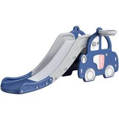 Rutsjebaner Legeplads Kidzone Car with Slide & Basket