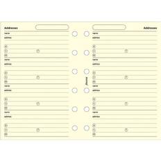 Filofax Calendriers Filofax Pocket Diary Cream Contact Information Refill