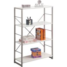 Silver Book Shelves Alphason Cabrini Modern Book Shelf