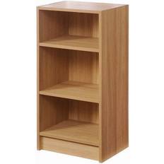 Oak shelf unit Small 3 Tier Cube Book Shelf