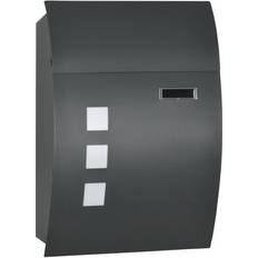 Grey Letterboxes Homcom Wall Mounted Letter Post