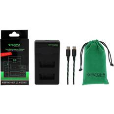 Patona Hurtigoplader Dual Canon LP-E17 kabel USB-C 0,6 m