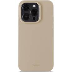 Apple iPhone 14 Pro - Beige Fundas de teléfono móvil Holdit Funda de silicona iPhone 14 Pro Latte Beige