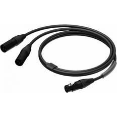 Cables Procab PRA735 XLR Female 2x XLR Male 1.50 m