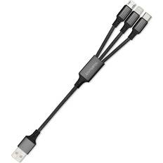 Kabel 4smarts 3-in-1 Multiladekabel 0.20 m, USB