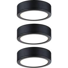 Paulmann LED Skabslampe 9 W Varmhvid Sort Loftplafond