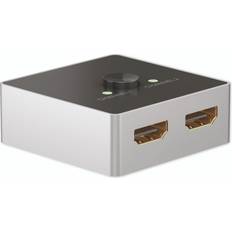 Hdmi switch goobay Goobay 2-1 Port manuel HDMI 2.0