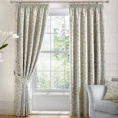 Linen Curtains Curtina Curtina Bird Trail Jacquard Lined Pencil