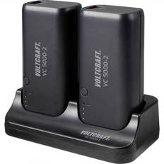 Voltcraft Powerbanks Batterier & Opladere Voltcraft VC 5000-2 Powerbank 5000 mAh Litium Sort Statusvisning