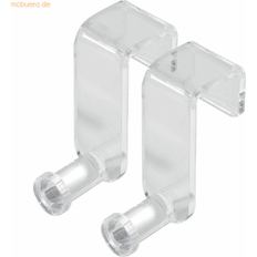 Sigel Transparent Acrylic Flipiecehart Hooks 2 Pieces