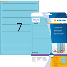 Inkjet papir Herma 5093 Blå Selvklæbende Printeretiket A4 Papir Laser/Inkjet