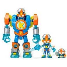 Plastica Robot Interattivi Magic Box SUPERTHINGS RIVALS OF KABOOM Superbot Kazoom Power Gelenkroboter mit Kampfzubehör, 1 Kazoom Kid und 1 SuperThing exklusiv Bunt