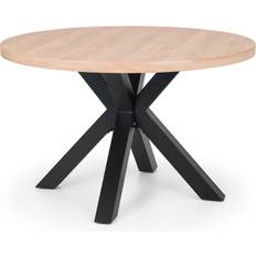 Julian Bowen Berwick Oak/Black Table à manger 120cm