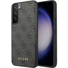 Samsung Galaxy S21 Mobiletuier Guess Hardcase 4G metal gold logo Samsung Galaxy S23 Grå