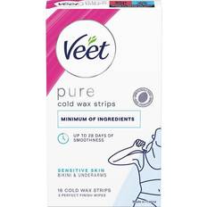 Pure Vaxremsor Cold wax bikini & underarm Sensitive 16 st