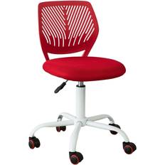 SoBuy Ergonomique Fauteuil Pivotant Pour Ordinateur FST64-R Rouge Chaise de bureau