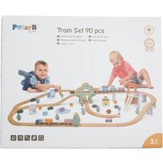 Non-Toxic Toy Trains & Accessories PolarB Train Set 90pcs