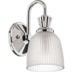 Cora LED-væglampe t. badev., glasskærm