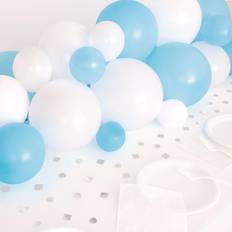 Hopea Ilmapallokaaret Unique Party Soft Blue and White Centre Piece Balloon Arch/Centre Piece