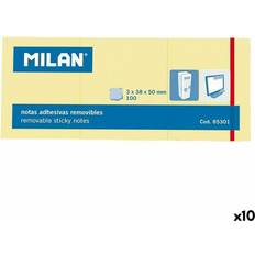 Kontorartikler MiLAN Sticky Notes 3x38x50/100K Gul