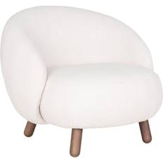 Bruin Lounge Stoelen House Nordic Savona Fauteuil Wit