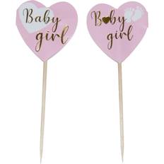 Hisab Joker Cake Toppers Baby Girl 10-stk