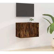 Tv 57 vidaXL Wall Mounted Cabinet Smoked Oak 57 x 34.5 x 40 cm TV Bench