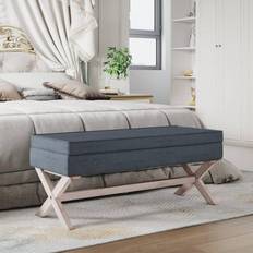 Fløjl Skamler vidaXL 110x45x49 Skammel