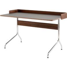 Sølv Skrivebord &Tradition Pavilion AV17 Anderssen & Voll 2021 Walnut/Chrome Skrivebord 66x132cm