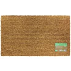 JVL Plain Manor Latex Backed Coir Brown, Natural