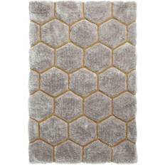 Carpets & Rugs Think Rugs 150x230cm Noble Honeycomb Geometric NH30782 Grey, Yellow