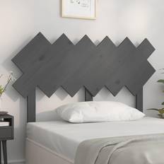 vidaXL 122,5x3x80,5 massivt fyrretræ Sengegavl