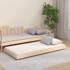 Beds & Mattresses vidaXL Solid Wood Pine Bed Frame 90 x 190 cm