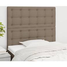 vidaXL 2 stk. stof gråbrun Sengegavl 80cm
