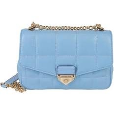 Totes & Shopping Bags Michael Kors Pale Blue Soho Small Quilted Leather Shoulder Bag