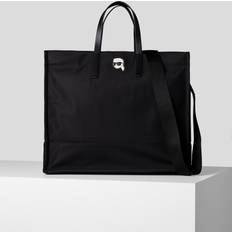 Karl Lagerfeld Women Totes & Shopping Bags Karl Lagerfeld K/ikonik Nylon East-west Tote, Woman, Black, Size: One size