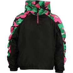 Kid's Jacket - Black with Flowers
